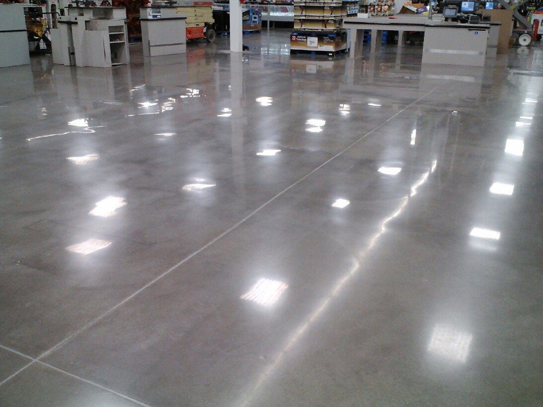 Polished Concrete medium gloss.